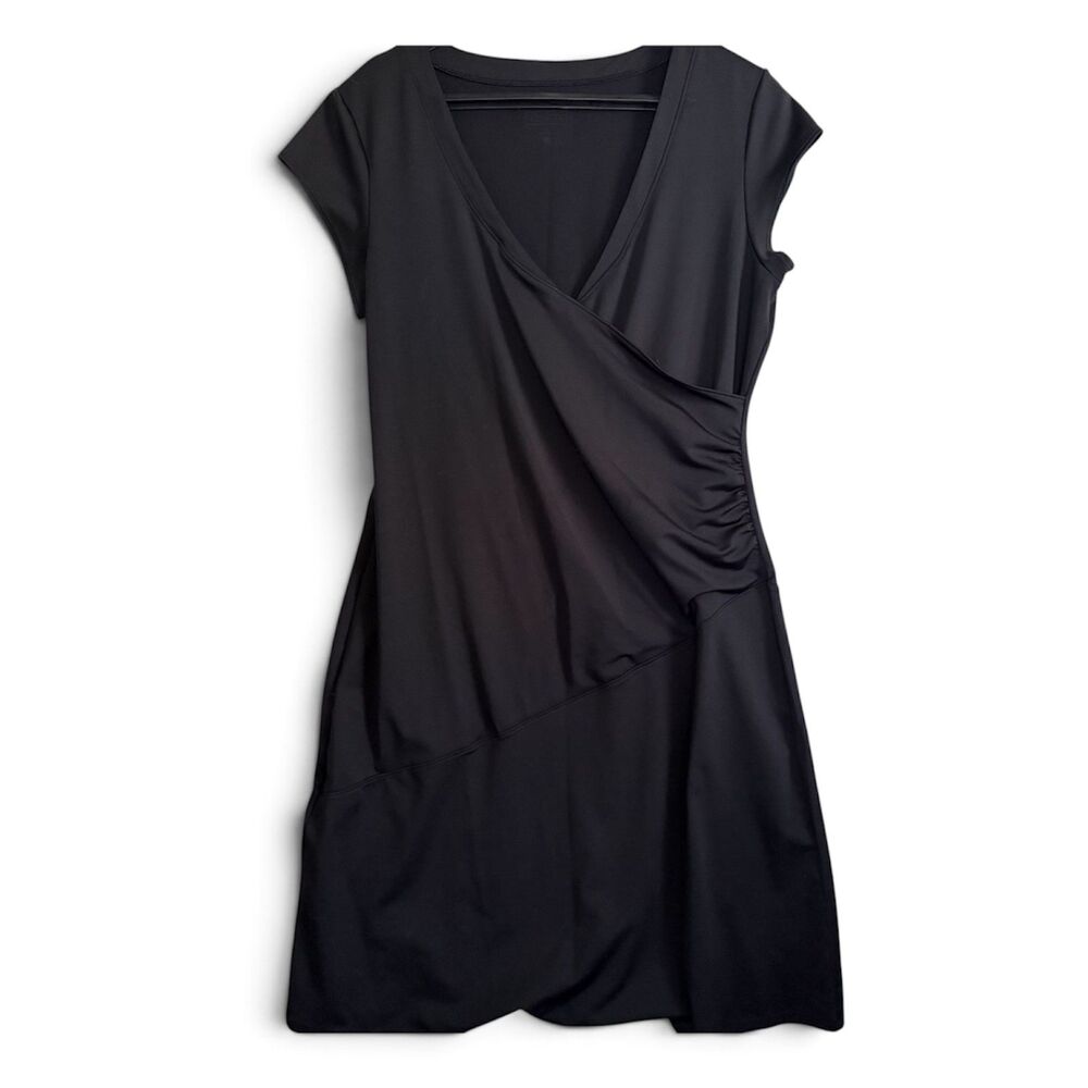 Athleta Black Activewear Travel Dress Sleeveless Size Large